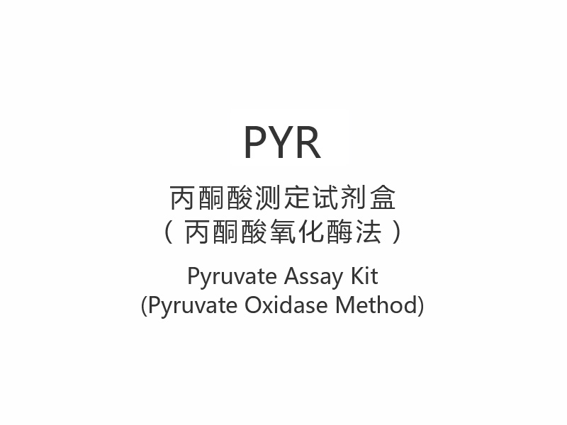 【PYR】 کیت سنجش پیرووات (روش پیروات اکسیداز)